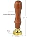 Outop Vintage Retro Wooden Alphabet Letter Initial Wax Classic Sealing Wax Seal Stamp (M)