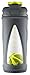 ZULU Turbo Glass Shaker Bottle with Silicone Sleeve, 20 oz, Grey/Green