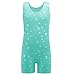 DAXIANG One-Piece Gymnastics Leotard Shiny Snowflake Biketard for Little Girl 2-11Years