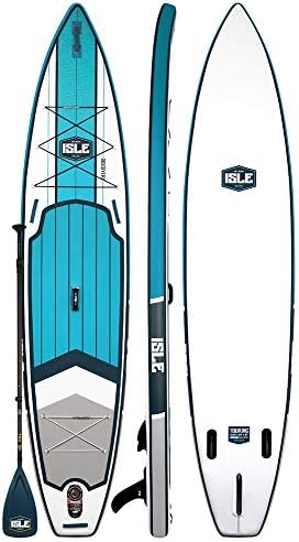 ISLE 12'6" Discovery | Inflatable Stand Up Paddle Board | 6” Thick Touring iSUP and Bundle Accessory Pack | Durable and Lightweight | 31" Stable Wide Stance | 275 lb Capacity