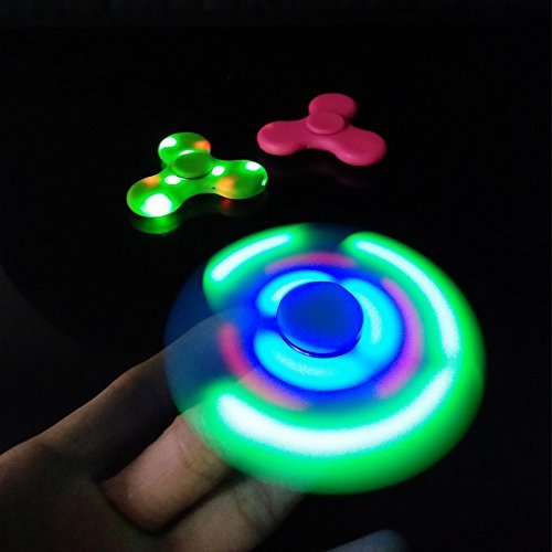 Suntronics Music Fidget Spinner With LED Light Hand Spinner With Blue Tooth Speaker For Autism And Kids Adult Fancy Fidget Toy