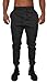 YoungLA Mens Slim Fit Joggers Fitness Sweatpants Gym Training 204 Charcoal Large