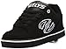 Heelys Boys' Motion Plus Sneaker, Black/White, 2 M US Big Kid