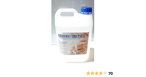 GEL HIDROALCOHOLICO ANTISEPTICO 5 LITROS