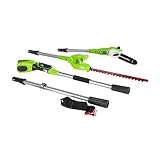 Greenworks 8.5' 40V Cordless Pole Saw with Hedge Trimmer Attachment, Battery Not Included PSPH40B00