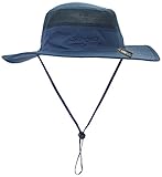 Camo Coll Outdoor UPF 50+ Boonie Hat Summer Sun Caps (One Size, Steel Blue)