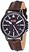 BOSS Orange Men's Chicago Stainless Steel Quartz Watch with Leather Calfskin Strap, Brown, 18 (Model: 1550062)