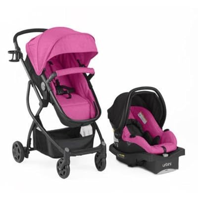 Pink Urbini Stroller Car Seat Combo Urbini Omni Plus Travel System