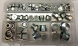 56 PC BSPP Hydraulic British Parallel Pipe Cap and Plug Kit with Dowty Seals. 56 Piece
