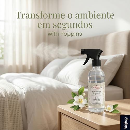 Aromatizador de Ambientes e Tecidos Chá Branco 500ml, Home Spray Perfumado para Casa, Roupas de Cama, Sofás e Cortinas