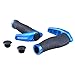 BONMIXC Bike Grips Ergonomic Non-Slip Mountain Bike Grips with Horns Bicycle Grips Shock Absorption Aluminum Alloy Rings Locking