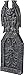Morris Costumes Halloween Tombstone gargoyle ornate