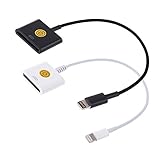 2PK of Premium 8 Pin Lightning to 30 Pin Adapter Converter Charger Cables for Apple iPhone 6S, 6S Plus, 6, iPhone SE, iPad (Black/White)