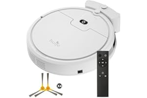 Huije Robot Vacuum Cleaner, 2900Pa Auto Self Charging Super Thin Robotic Vacuum,120Mins Max,Tangle Free,Quiet Cleaning Cordless Vacuum for Pet Hairs,Dust,Hardwood Floors & Carpets(Upgraded)