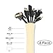 JOTO 4 Pack Cable Management Sleeve, 19-20 Inches Cord Organizer System with Zipper for TV Computer Office Home Entertainment, Flexible Cable Sleeve Wrap Cover Wire Hider System -Beige