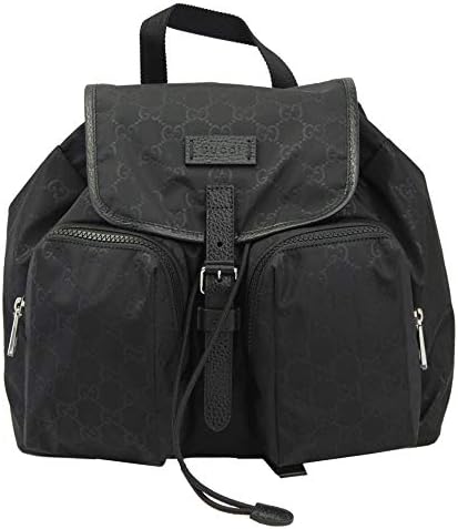 Amazon アウトレット グッチ バッグ 1000 Gucci リュックサック バックパック 2ポケット グッチッシマ ライト ナイロンブラック Gucci グッチ レディース