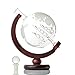 Large Etched Globe Whiskey Decanter with Glass Ship - 30oz (850ml) for Scotch, Bourbon, Rum, Liquor, Wine