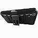 ZTE Quartz Z797C Case, ATUS® ZTE Quartz Z797C Armor Series - Heavy Duty Dual Layer Holster Case Kick Stand with Locking Belt Swivel Clip (Free E-Time Brand LCD Screen Protector) (BLACK/BLACK)