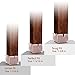 MelonBoat 24 Pack Chair Leg Floor Protectors, Fit Square Leg 1-1/4 to 1-3/8 inches, Chair Leg Caps with Furniture Felt Slider Glide Pads, A-SQ033, Fit Square Leg 1.26''-1.38''