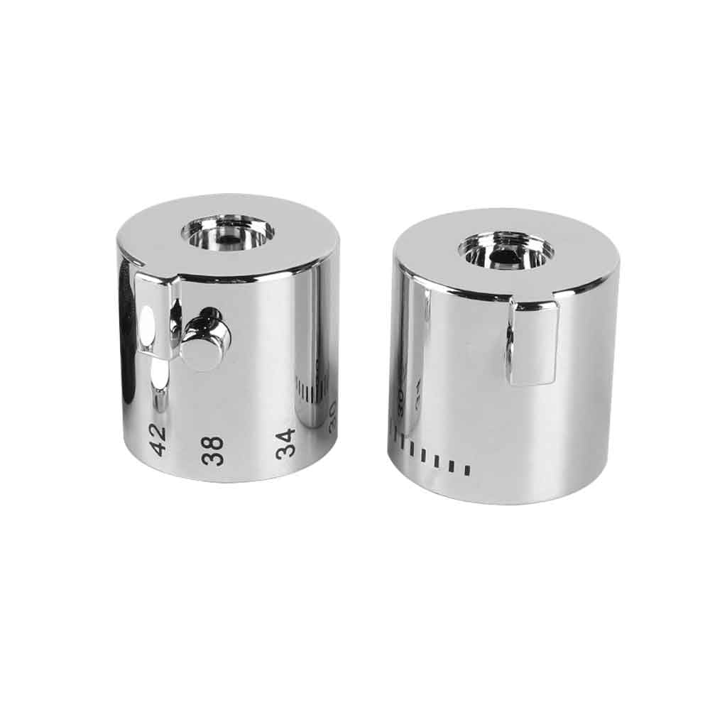 Tiardey Shower Control Handle 1 Pair Water Control Handle Knob Chrome for Bathtub Shower