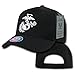 Rapid Dominance 6 Panel Military Embroidered Cap (US Marine Corps, Black 2)
