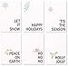 BEST PAPER GREETINGS Holiday Cards with Envelopes - 4 x 6 In, Pack of 48, Minimalist White Cardstock & Kraft Envelopes - Bulk Blank Holiday Postcards with Multicolor Designs