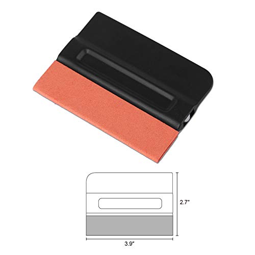 GISSVOGEEK Car Vinyl Wrap Tools Window Tint for Cars Vinyl Wrap Squeegee 4 Pack Magnet Felt Squeegees - Thumbnail 4