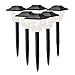 SUNWIND Solar Powered Garden Lights - 6 Pack Square Waterproof Outdoor Path Lights Solar Powered for Path Patio Lawn Backyard Landscaping Lighting
