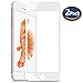 iPhone 7 Plus Screen Protector Glass, [2 PACK] JACNITAD iPhone 7 Plus Tempered Glass Full Coverage HD Ultra Clear Film Anti-Bubble 3D PET [Soft Edge Hybrid] for iPhone 7 Plus (White)