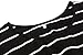 Halife Women's Summer Casual Stripe Elastic Waist Loose Beach Midi Dress