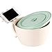 Microwave Ramen Bowl Set, Noodle Bowl With Phone Stand, Large Wheat Straw Soup Mug Bowl with Lid Handle, Dishwasher Safe Ramen Instant Noodles Cooker for College Dorm Room Apartment Essentials,40 oz