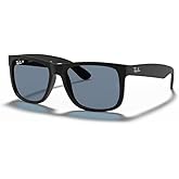 Ray-Ban Justin RB4165F Square Asian Fit Low Bridge Sunglasses for Men +BUNDLE with ACCESSORY EYEWEAR KIT