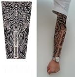 TATOOスリーブ タトゥーSleeve刺青 入れ墨 アームカバー左右2本組 祭り 仮装 ハロウィン (メキシカン)