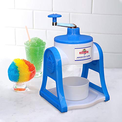 Deluxe Shave Ice Snow Cone Maker Ice Shaver Hand Crank, nonelectric