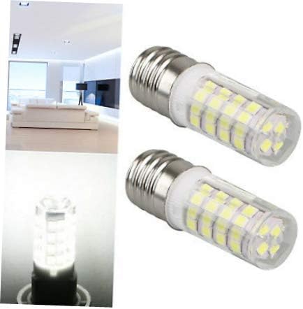 Lamp Bulb White 2Pcs Microwave LED Replacement Light Bulb for Appliance E17 Socket 4W Oven Bulbs