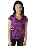 YogaColors Emoticon Women's Tie Dye Summer Concert Round Neck Tee