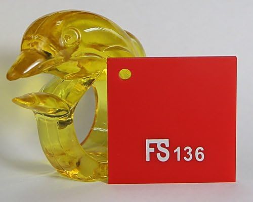 Cast FS Plexi Red 1/8" size:48"x96"