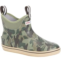 Xtratuf Men's Ankle Deck Boat Fishing Boots, Camo, 9