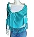 Large Soft 100% Pashmina Scarf Shawl Wrap (robin egg blue)
