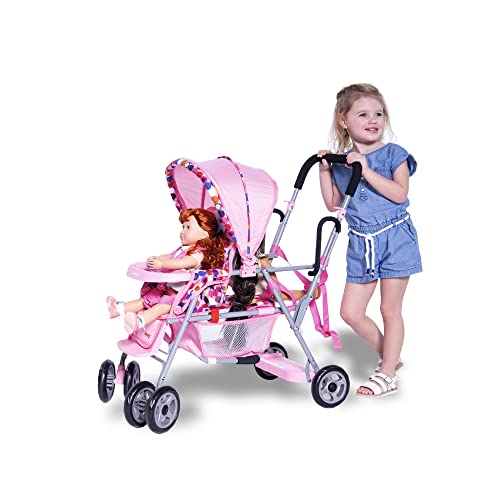 Joovy Toy Caboose Baby Doll Stroller Featuring Reclining Front Seat