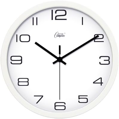 Quietness @ Modern Colorful Creative Silent Non-ticking Wall Clock The airwaves smart /12 inch/d22 elegant white