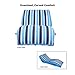 Aqua Ultra Comfort Recliner Lounge, One 1-Person, Lounge Pool Float, Navy/White Stripe