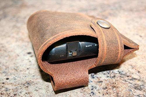 Wireless Transmitter Sheath - Line 6 Relay Holster - For G30, G60, and G90 Packs - Genuine Buffalo Leather - Hip Carry - Strap Carry - Handmade In The USA