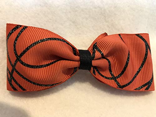 Basketball Hair Bow, Basketball Hair Accessories, Basketball Hair Clip