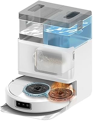 Roomba Plus 505 Combo Robot + AutoWash - Base Multifonction - Lavage et séchage à l'air Chaud des lingettes - PrecisionVision IA - LiDAR Clearview Pro - 75 Jours d'autovidage - Blanc