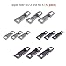 WXJ13 12 Pieces Zipper Head Luggage Accessories Leather Special Zipper Pull Card Detachable Pull Tab,2 Sizes, 2 Colors