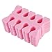 20pcs Nail Art Salon Soft Finger Toe Separator Pedicure Manicure Tool Pink