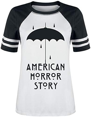 American Horror Story Umbrella T-Shirt White-Black