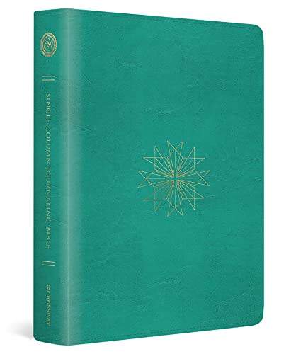 ESV Single Column Journaling Bible (TruTone, Teal, Resplendent Cross Design): Holy Bible, English Standard Version