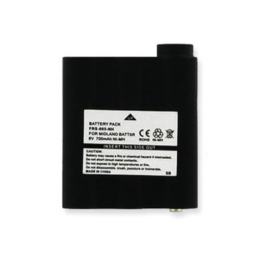 Midland GXT-800 2-Way Radio Battery (Ni-MH 6V 700mAh) Rechargeable Battery - replacement for MIDLAND BATT5R